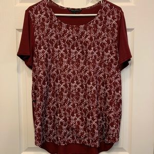 Banana Republic Mixed Media Blouse